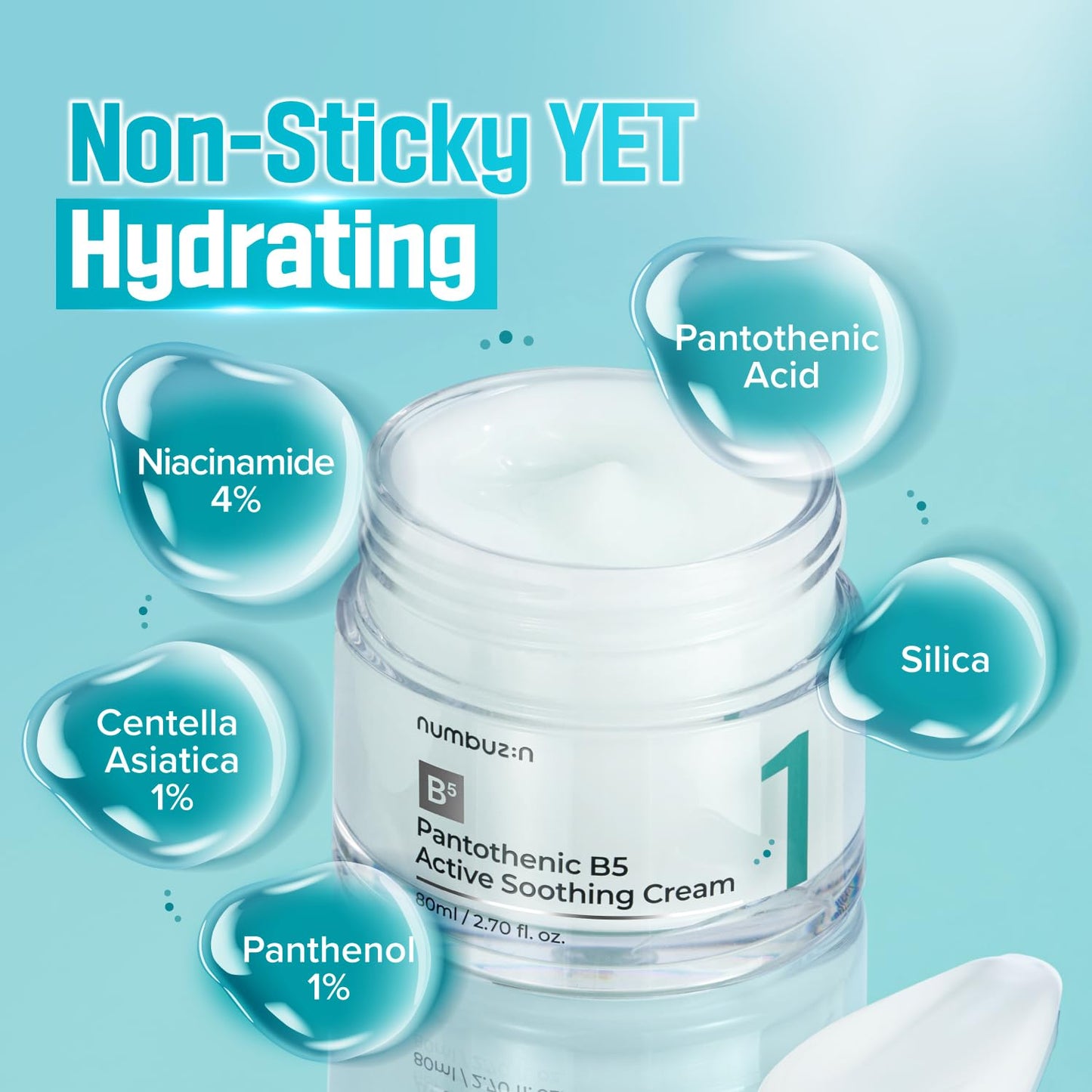 numbuzin - No.1 Pantothenic B5 Active Soothing Cream - Crème apaisante