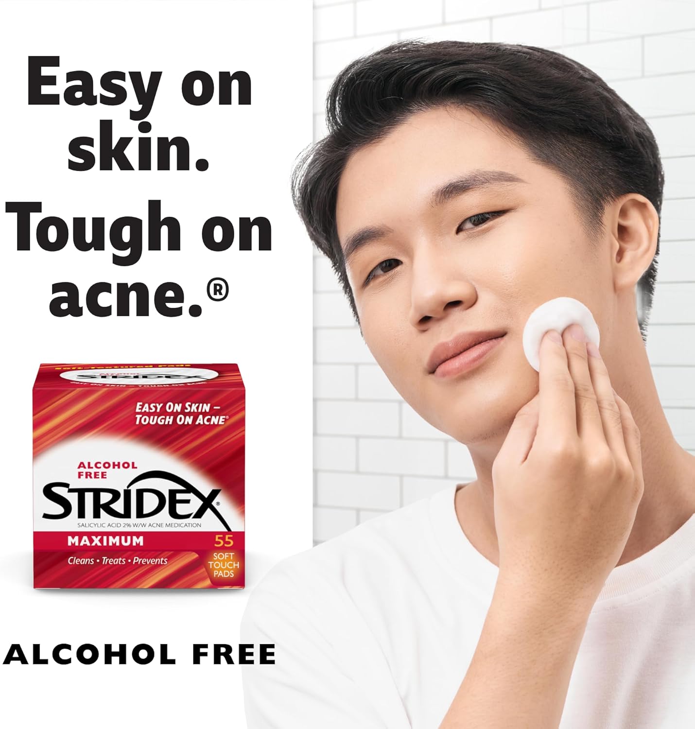 STRIDEX - Maximum 2% Salicylic Acid Soft Touch Pads