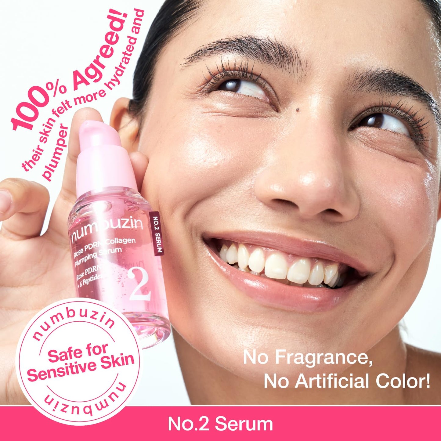 numbuzin - No.2 Rose PDRN Collagen Plumping Serum