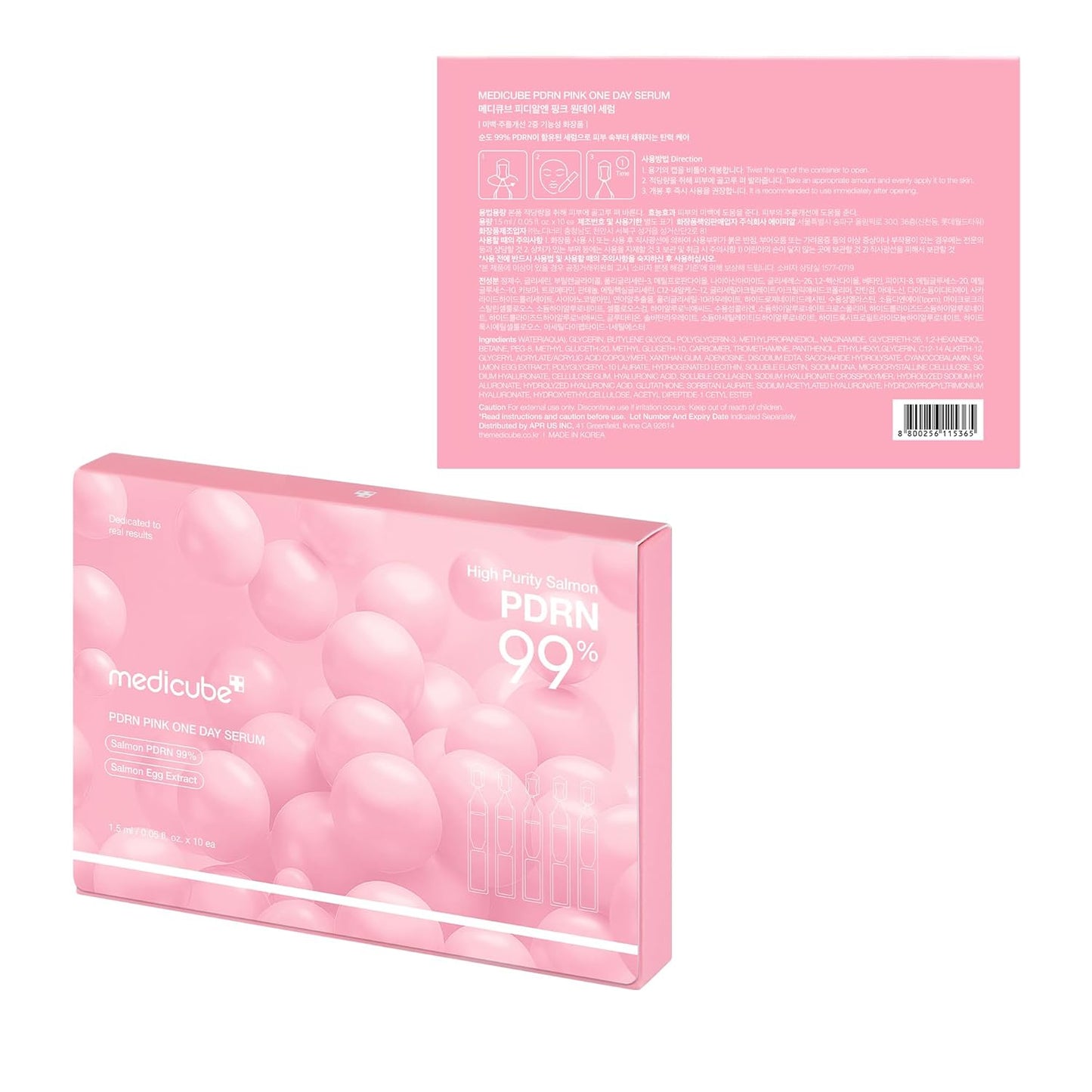 medicube - PDRN Pink One Day Serum Set - Sérum