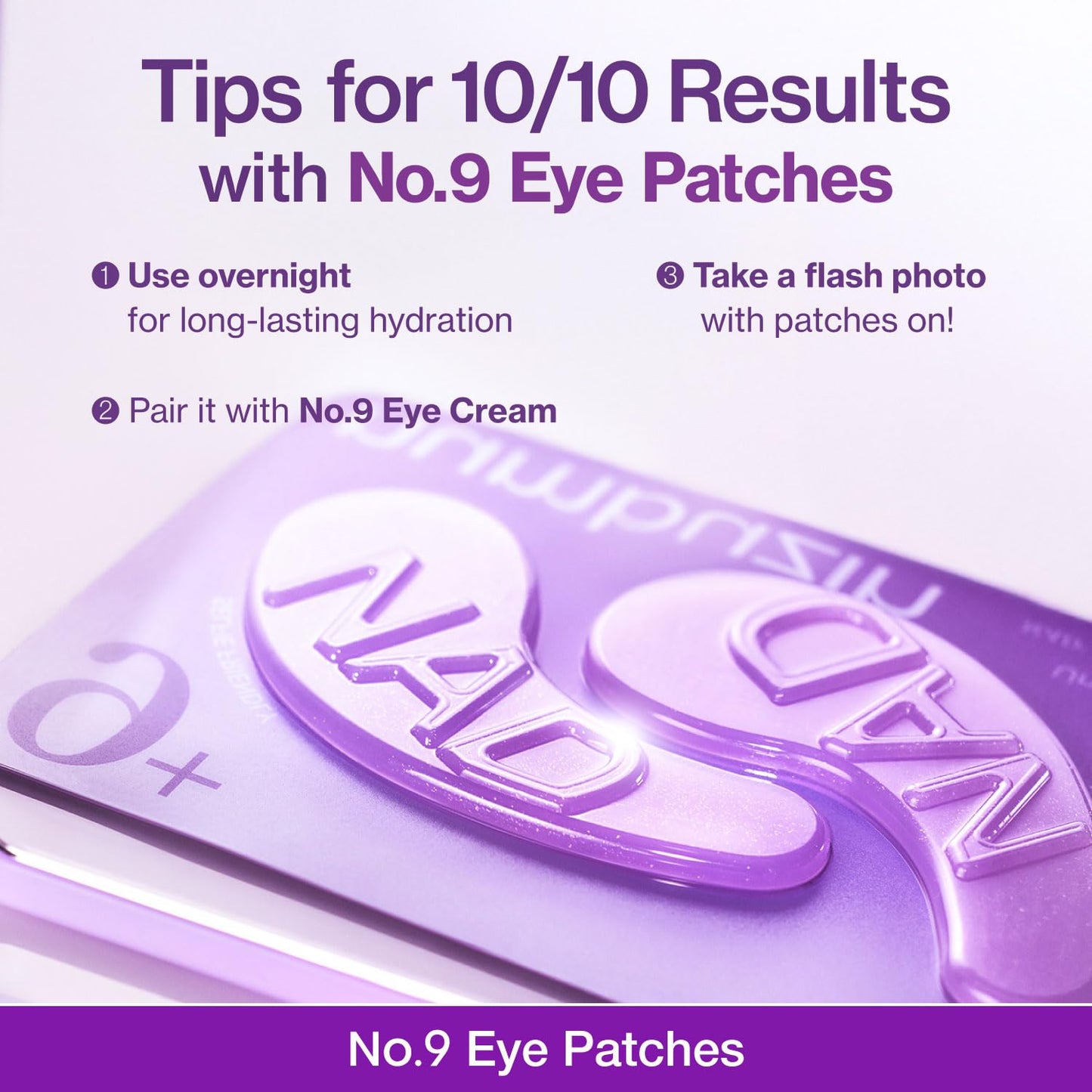 numbuzin - No.9 NAD+ Collagen Under Eye Patches