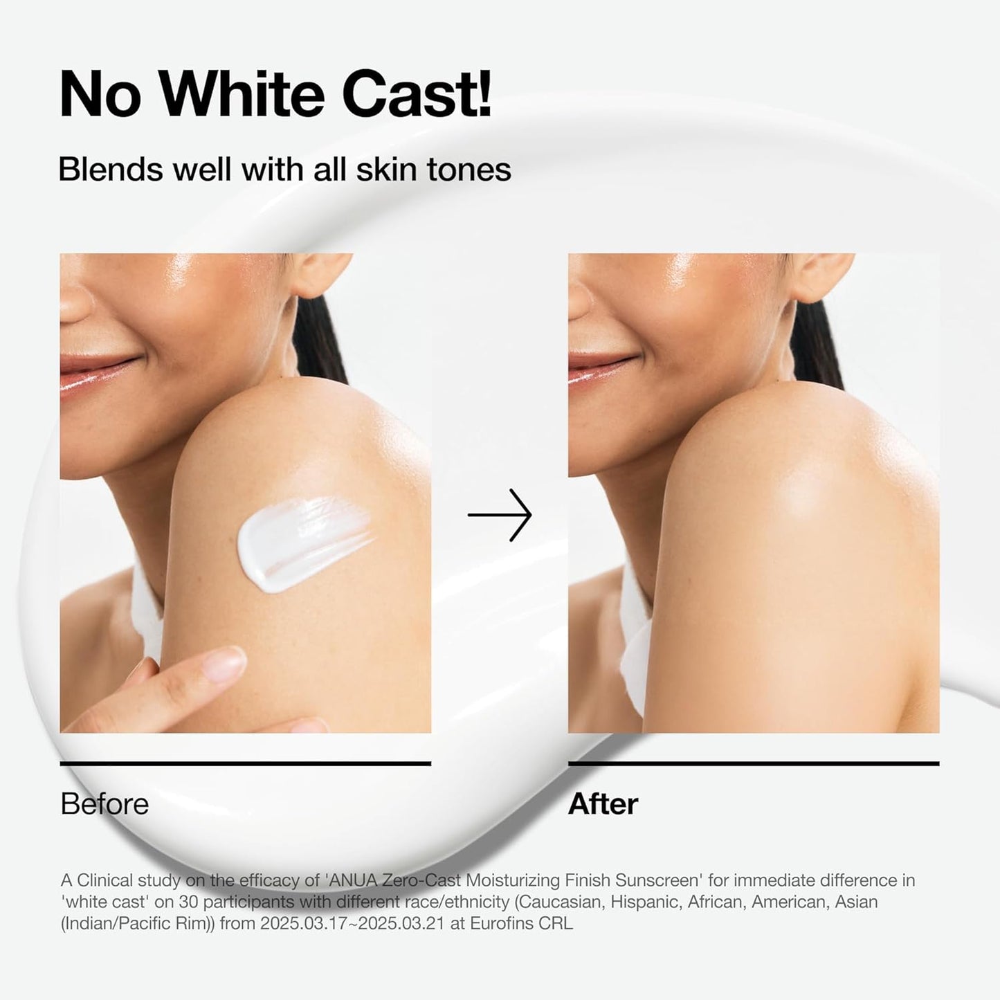 Anua - Zero-Cast Moisturizing Finish Sunscreen