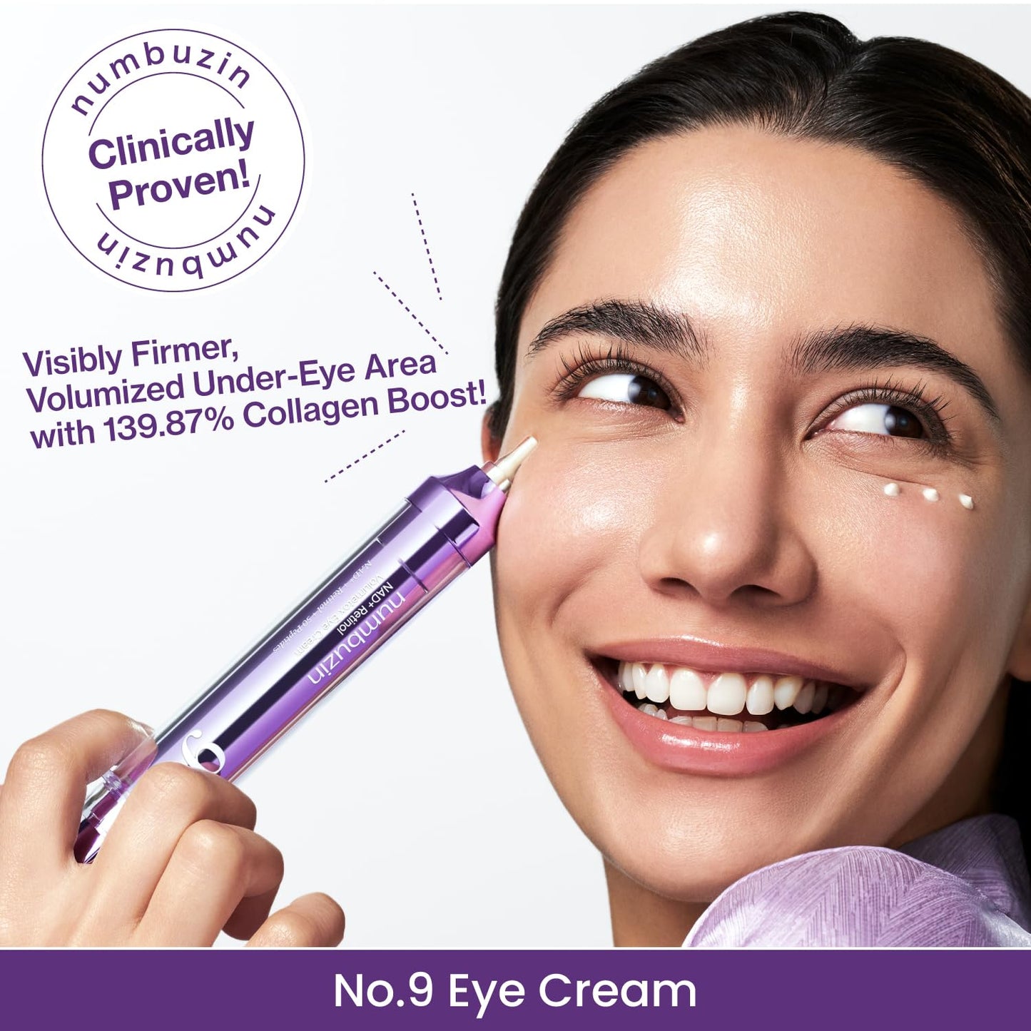 numbuzin - No.9 NAD+ Retinol Volumetox Eye Cream