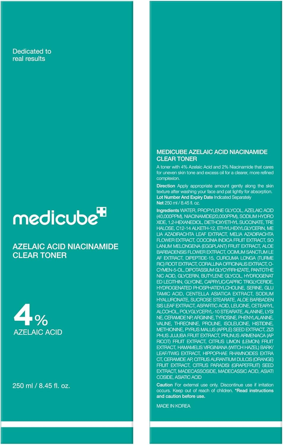 medicube - Azelaic Acid Niacinamide Clear Toner