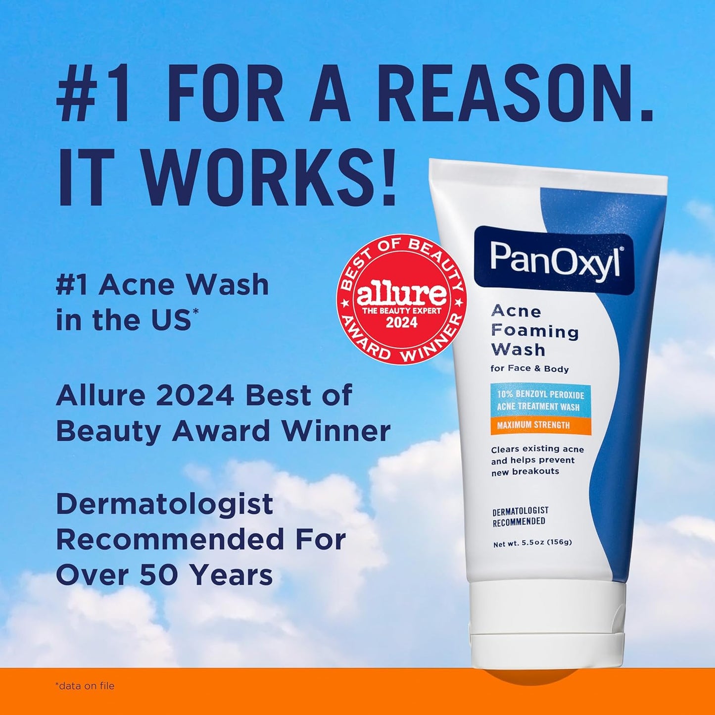 PanOxyl Acne Creamy Wash Peroxyde de Benzoyle 10%