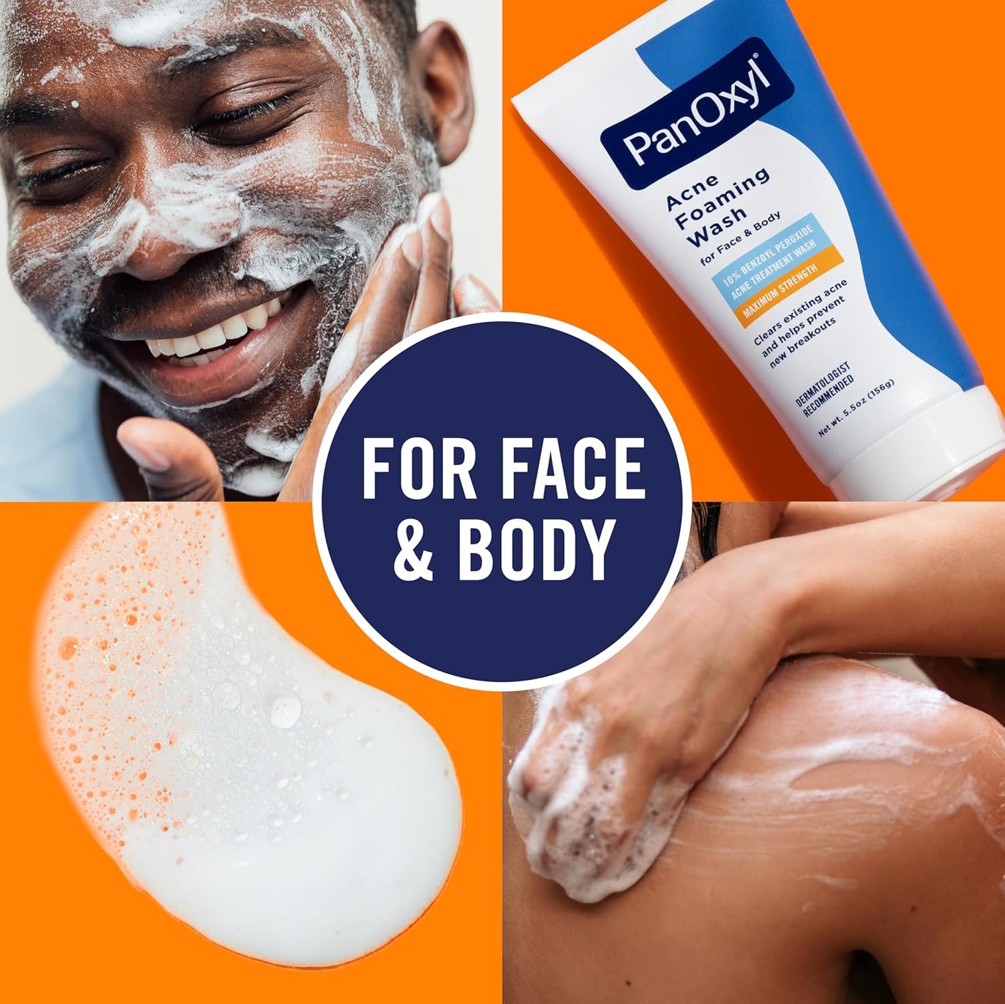 PanOxyl Acne Creamy Wash Peroxyde de Benzoyle 10%
