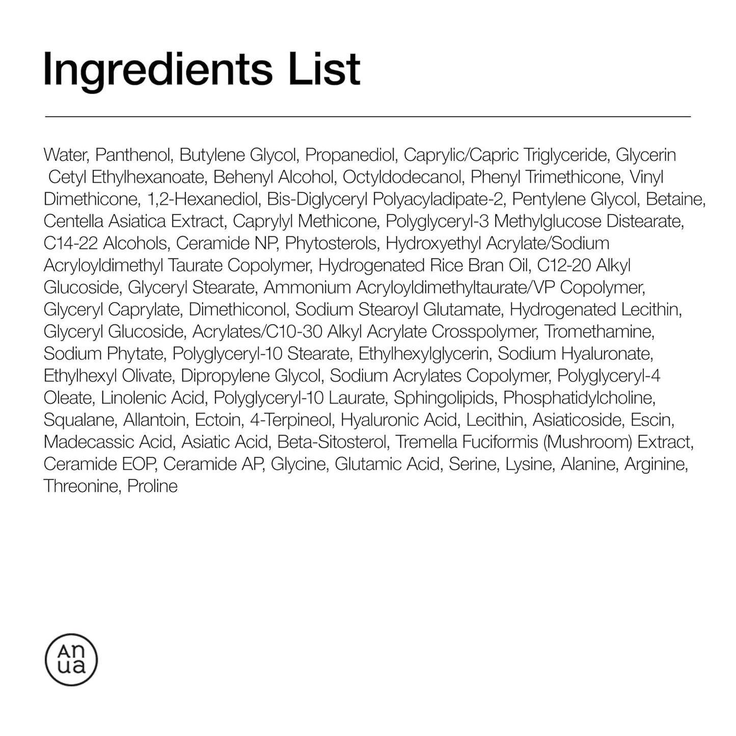 Anua - 3 Ceramide Panthenol Moisture Barrier Cream