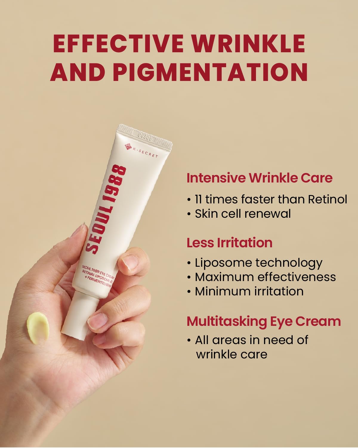 KSECRET - SEOUL 1988 Eye Cream : Retinal Liposome 4% + Fermented Bean