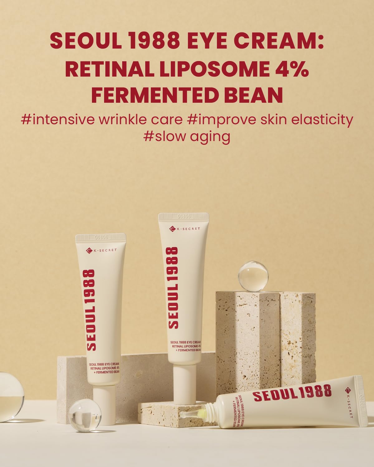 KSECRET - SEOUL 1988 Eye Cream : Retinal Liposome 4% + Fermented Bean