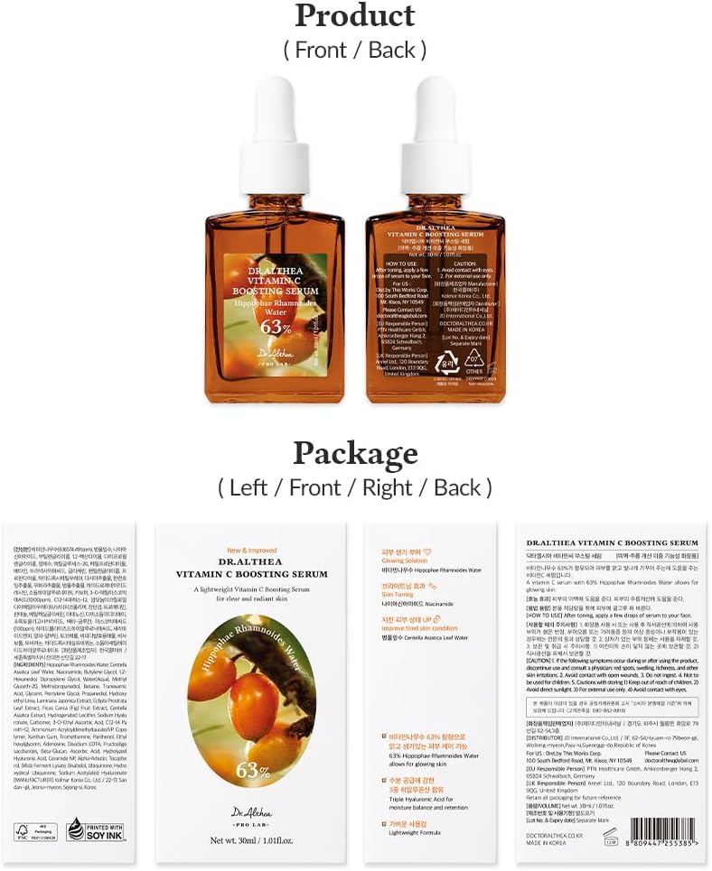 Dr Althea - Vitamin C 63% -Sérum éclaircissant