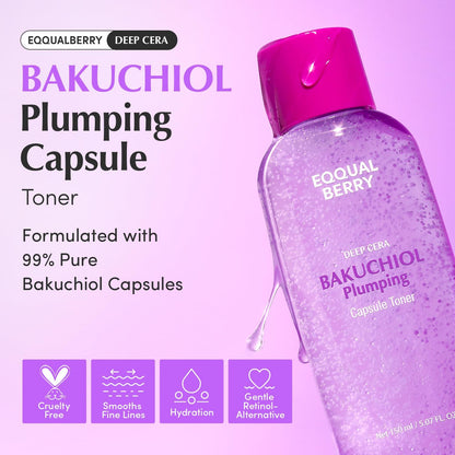 EQQUALBERRY - Bakuchiol Plumping Capsule Toner