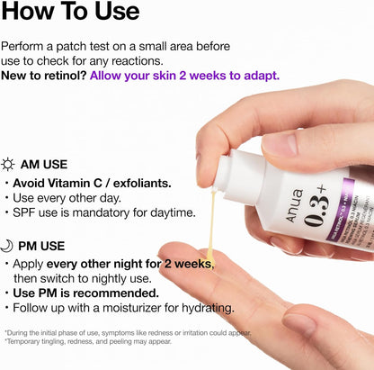 Anua - Retinol 0.3% + Niacin Renewing Serum