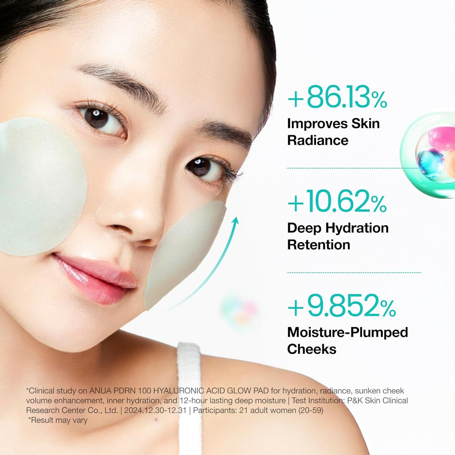 Anua - PDRN 100 Hyaluronic Acid Glow Pad