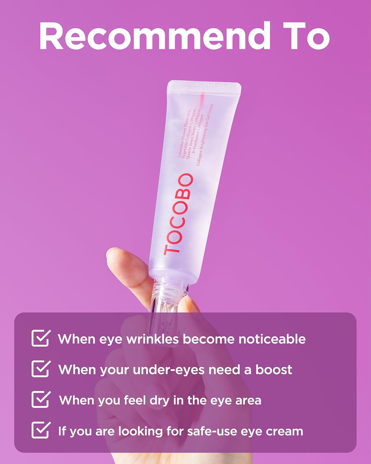 TOCOBO - Collagen Brightening Eye Gel Cream