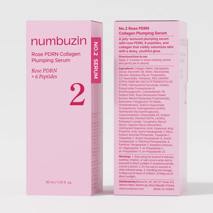 numbuzin - No.2 Rose PDRN Collagen Plumping Serum