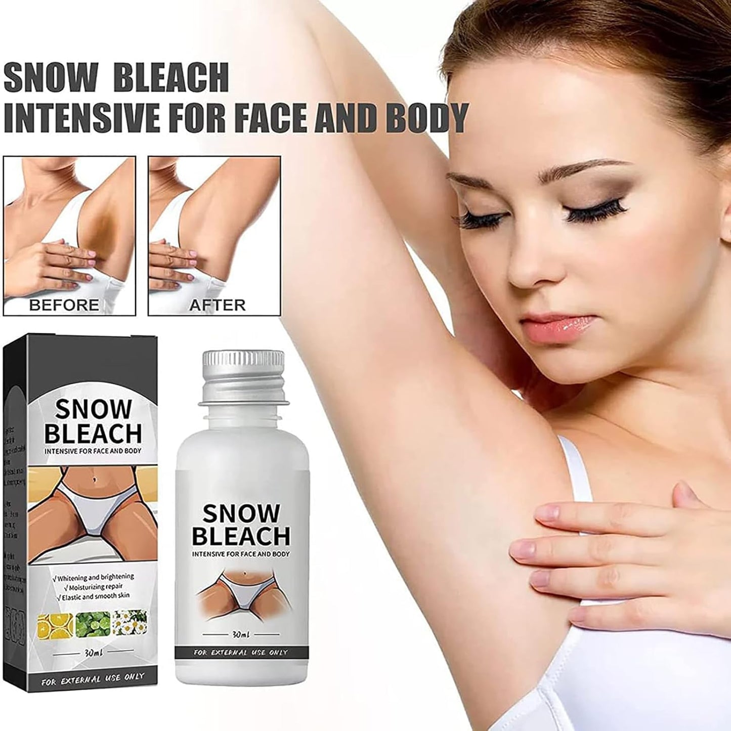 snow bleach intense  for face and body