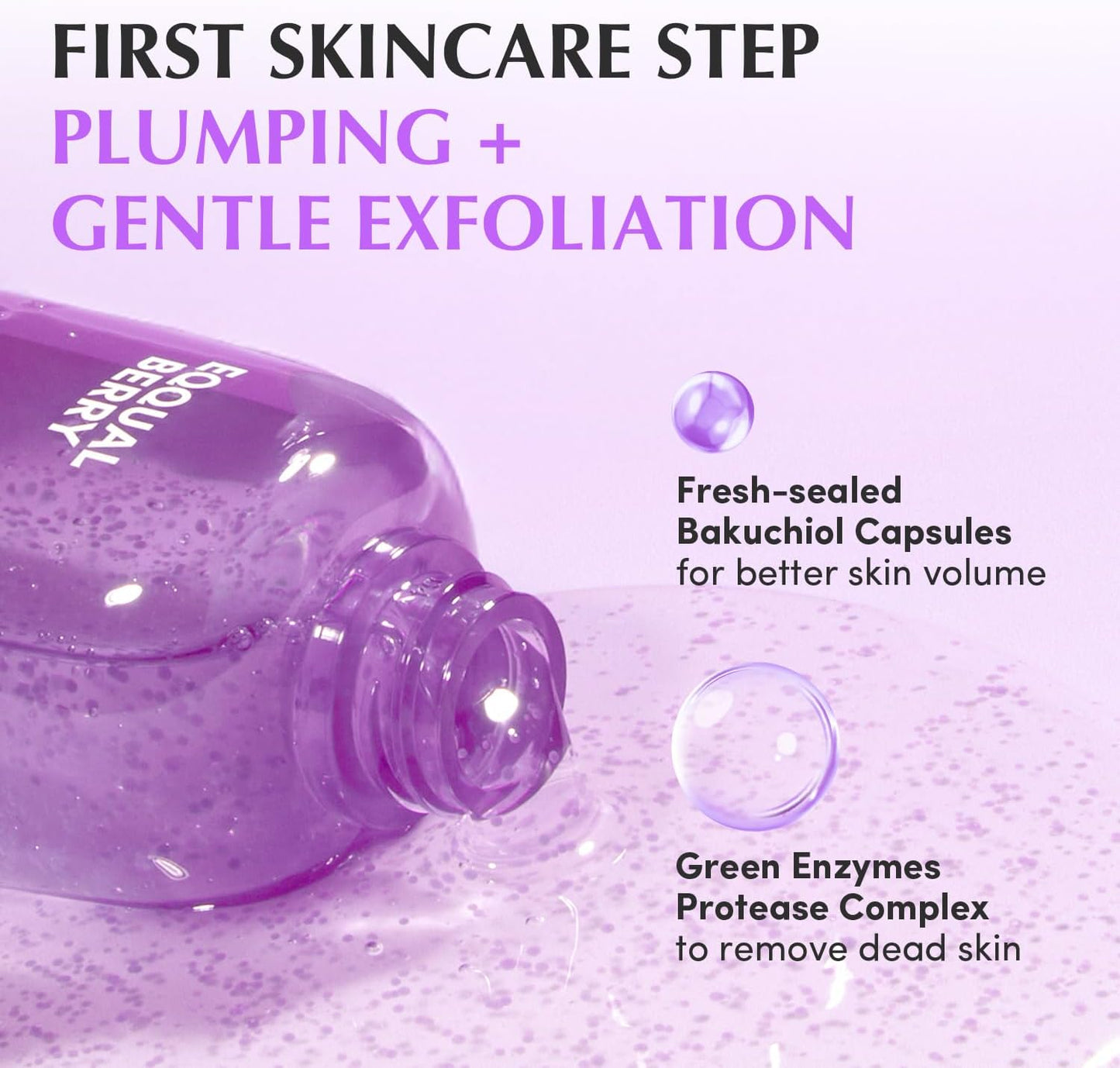 EQQUALBERRY - Bakuchiol Plumping Capsule Toner