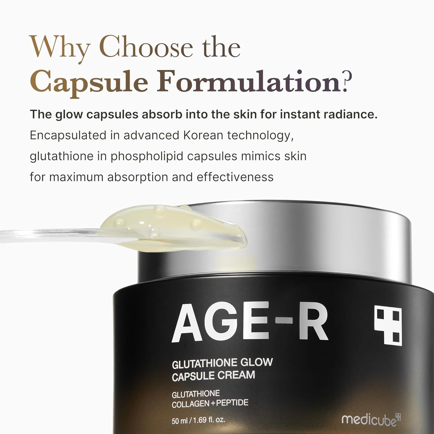 medicube - AGE-R Glutathione Glow Capsule Cream