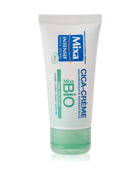 Mixa BIO - Cica Crème Nourrissante Réparatrice - Peaux Sensibles, 50 ml