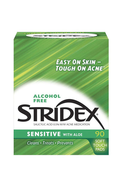 STRIDEX - Sensitive with Aloe Salicylic Acid 0.5% Soft Touch Pads