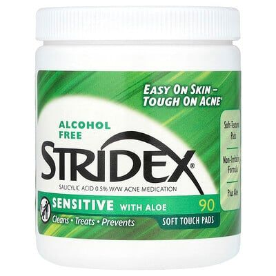 STRIDEX - Sensitive with Aloe Salicylic Acid 0.5% Soft Touch Pads